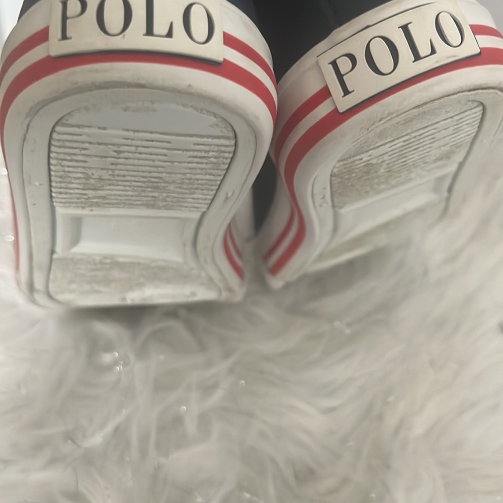 Polo Canvas Sneakers with Longwood Logo Kids size 1 - Picture 4 of 5